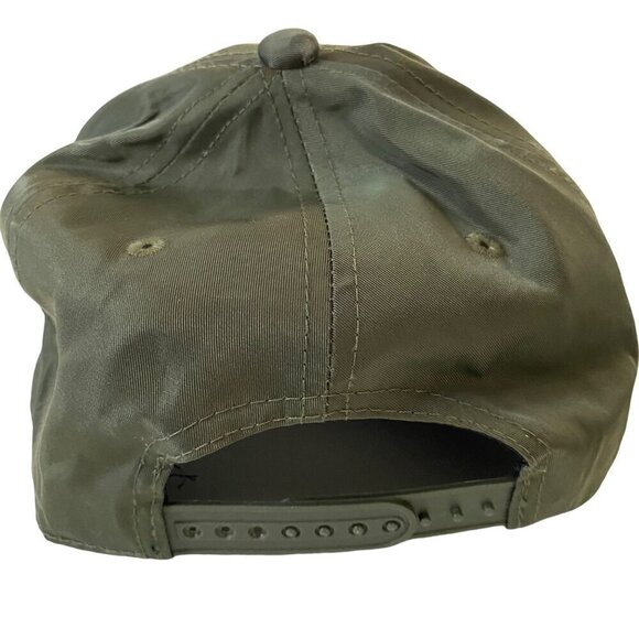 Zion Classic Snapback Hat Olive Green with Embroidered Stars One Size - Picture 6 of 9